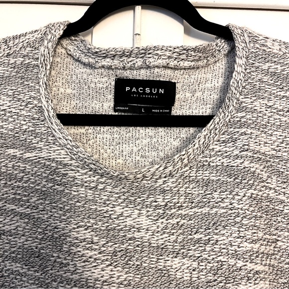 PACSUN Men’s Grey Tone Knit Pullover - Picture 4 of 9